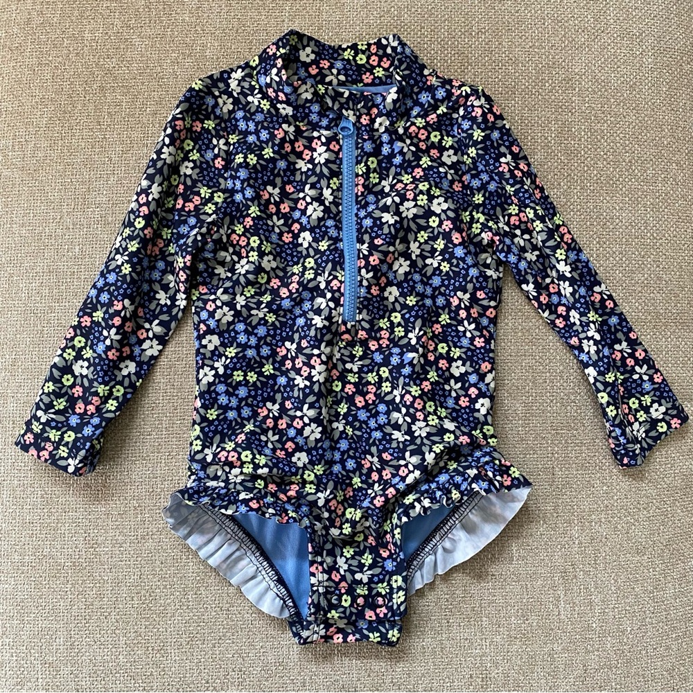 GAP Baby Floral Rashguard Swimsuit